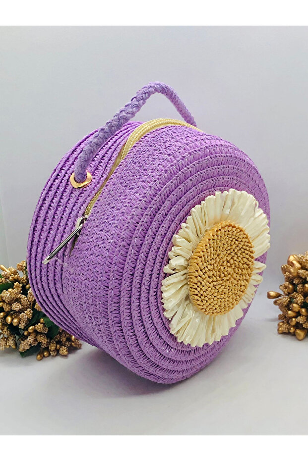 Hasır Örme Çanta - 1