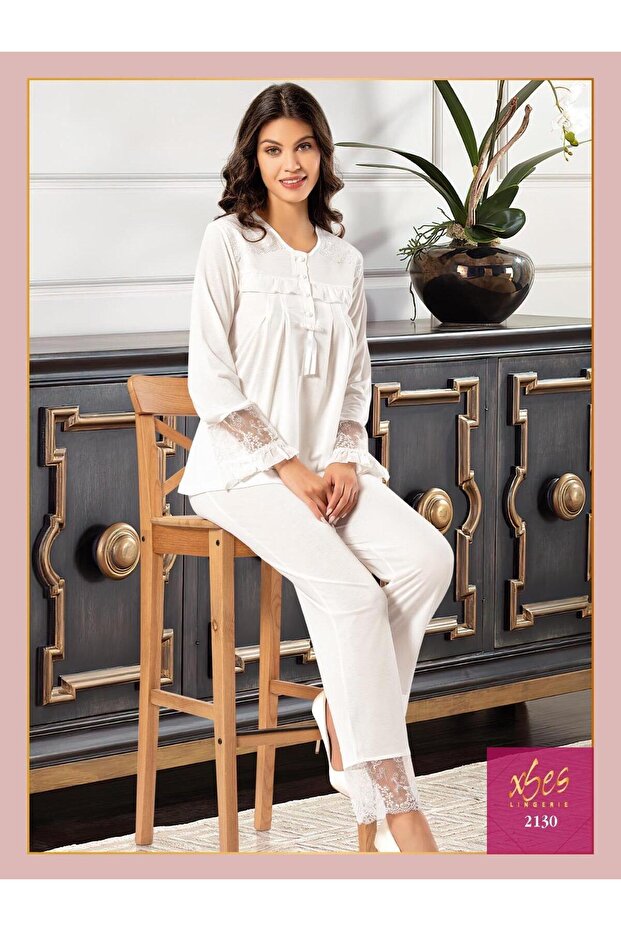 Women's Long Sleeve Maternity Pajama Set 2130 V25024