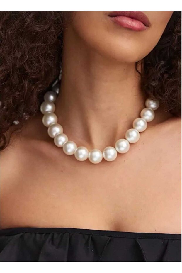 ÇAÇA KALIN İNCİ KOLYE - 2