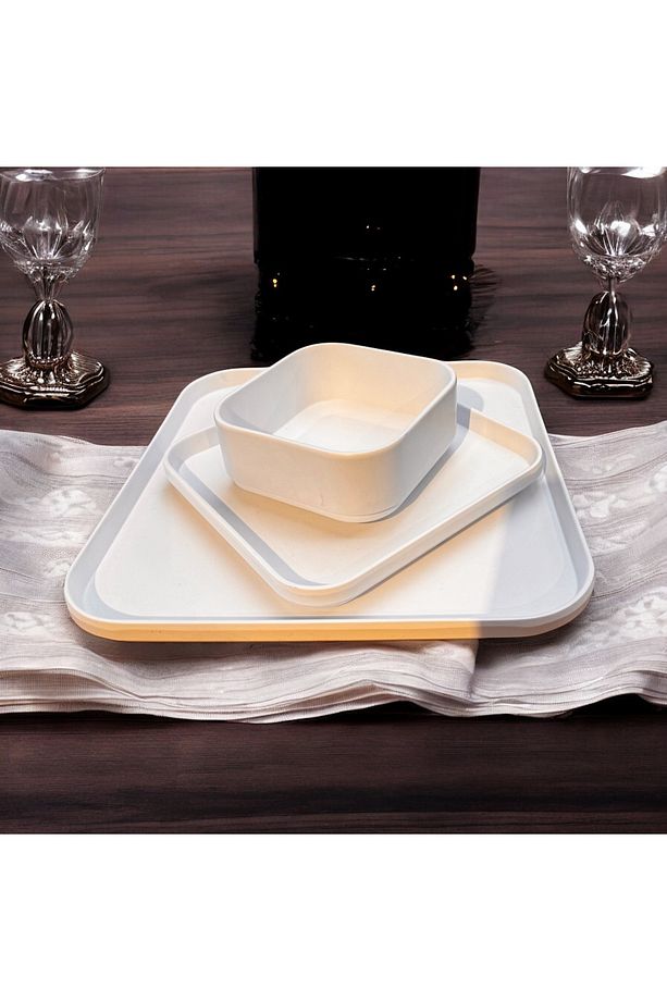 Tabak takımı Modern Yeni Model Kırılmaya dayanıklı Porelin Çorba Kasesi Yemek Tatlı tabağı - 1