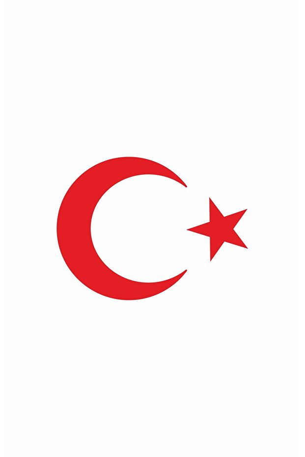 Moon Star Crescent Flag Vehicle, Car, Auto, Motorcycle, Helmet, Laptop, Glass Sticker 40X30 cm