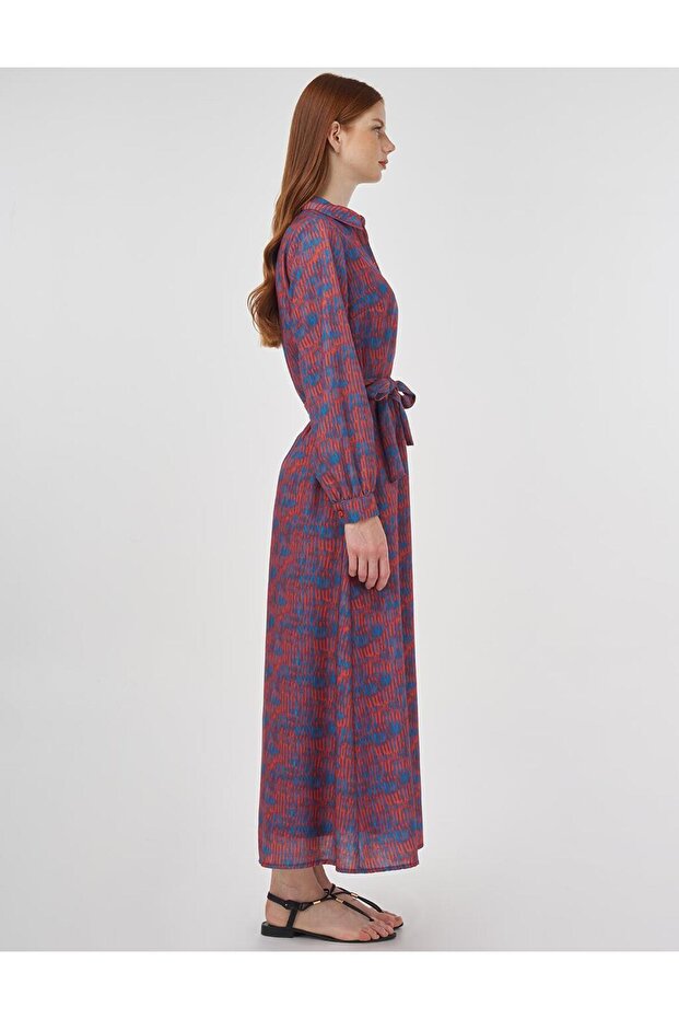 Rochie maxi cu model Indigo - 6