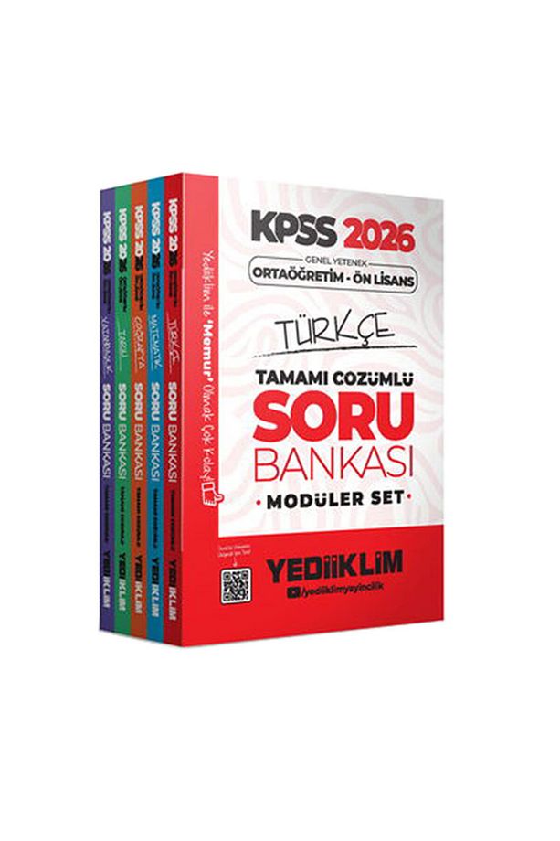 2026 KPSS Ortaöğretim Önlisans GYGK Yediiklim Soru Bankası Pegem Konu Modüler Set - 2