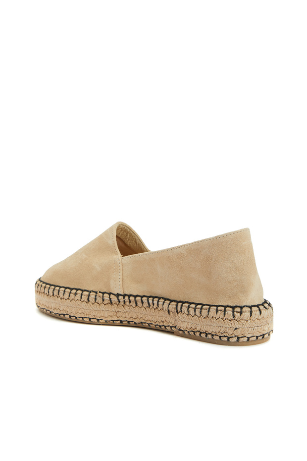 Bej Kadın Süet Espadril - 3