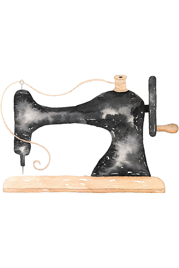 ملصق حائط لماكينة الخياطة - 1