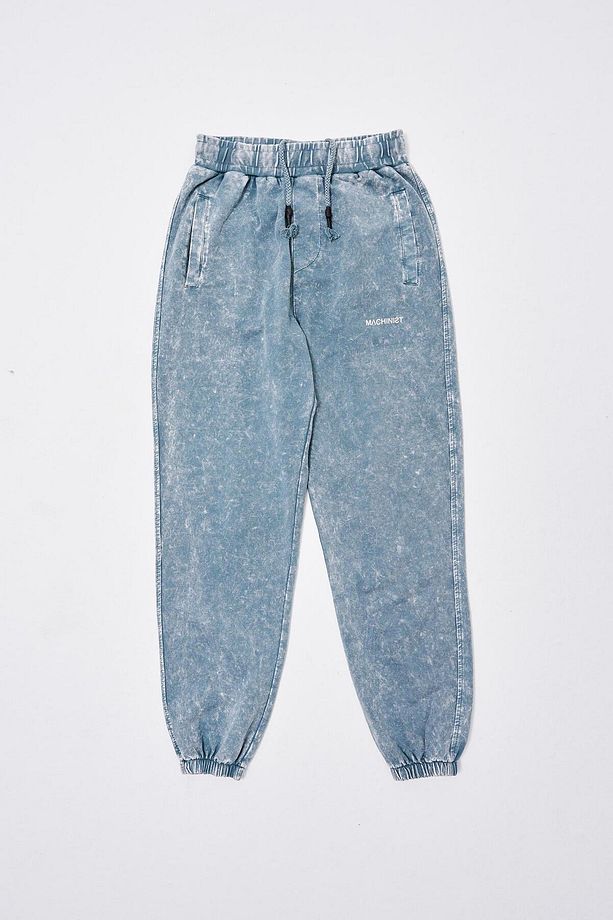 Erkek Luxury Basic Yıkamalı Jogger Eşofman Altı Ghost Spotted - 8