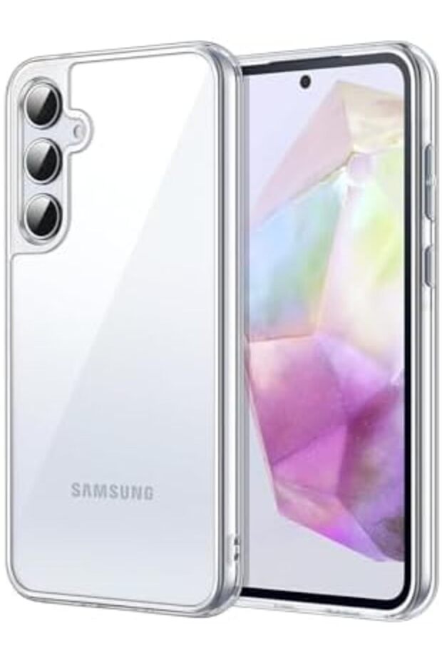 Samsung Galaxy A35 Clear Case, Shockproof Protective Phone Cover, Non-Yellowing
