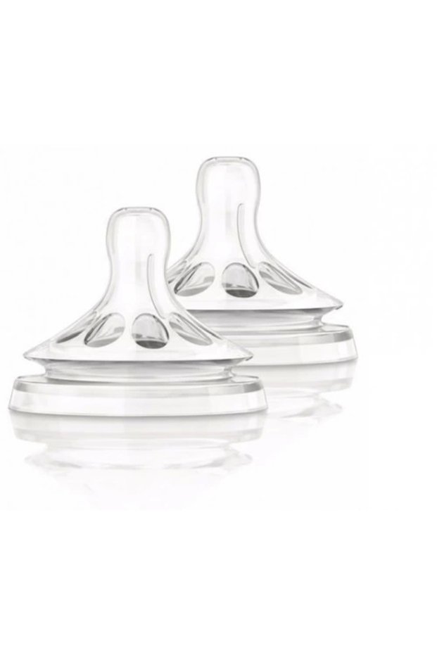 Avent Natural Baby Bottle Nipple 1m+ Set of 2 8710103873914