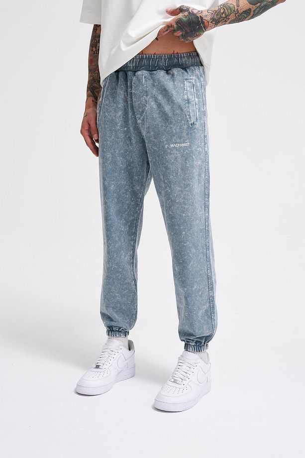 Erkek Luxury Basic Yıkamalı Jogger Eşofman Altı Ghost Spotted - 2
