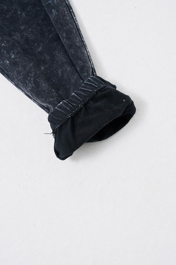 Erkek Luxury Basic Yıkamalı Jogger Eşofman Altı Asphalt Spotted - 8