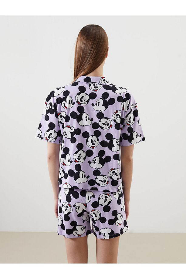 summer collection Mickey Mouse Baskılı Kadın Şortlu Pijama Takımı city - 4