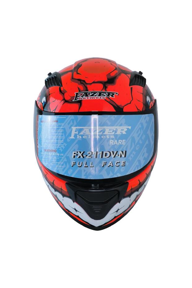 FAZER 211-DV FULL FACE KASK FANTASTİC RED - 2