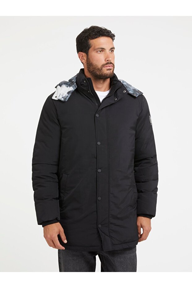 Solid Erkek Parka - 1