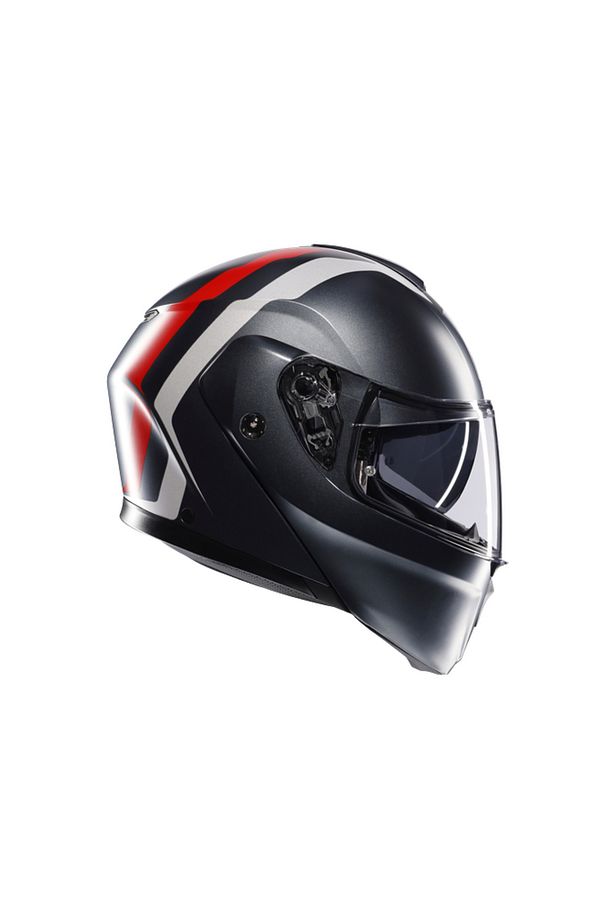 KASK/STREETMODULAR RESI MATT GREY SILVER RED - 2