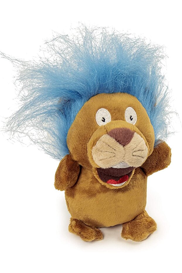 Silent Squeak� Crazy Hairs Lion with Chew Guard Technology� Durable Plush Dog Toy, Large