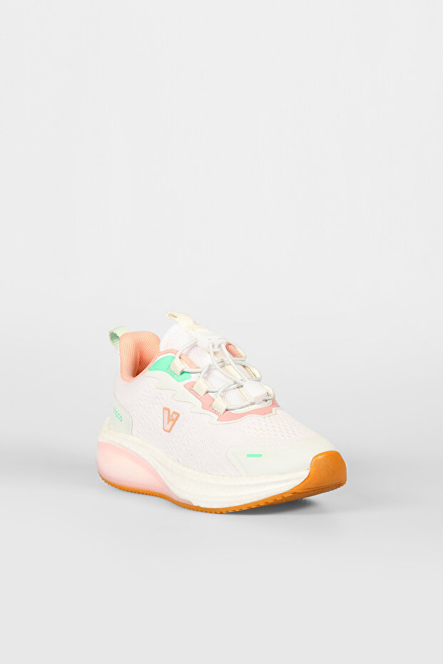 Knit Basic Kız Çocuk Beyaz Sneaker - 3