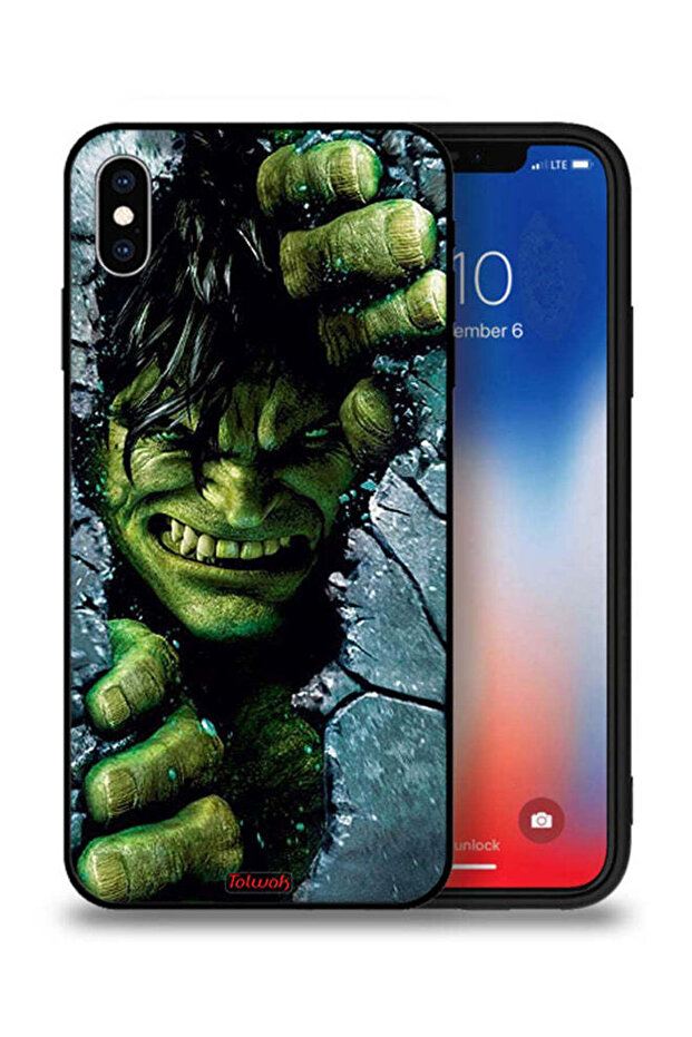 غطاء حماية لجهاز Apple iPhone XS Max بتصميم هالك المذهل