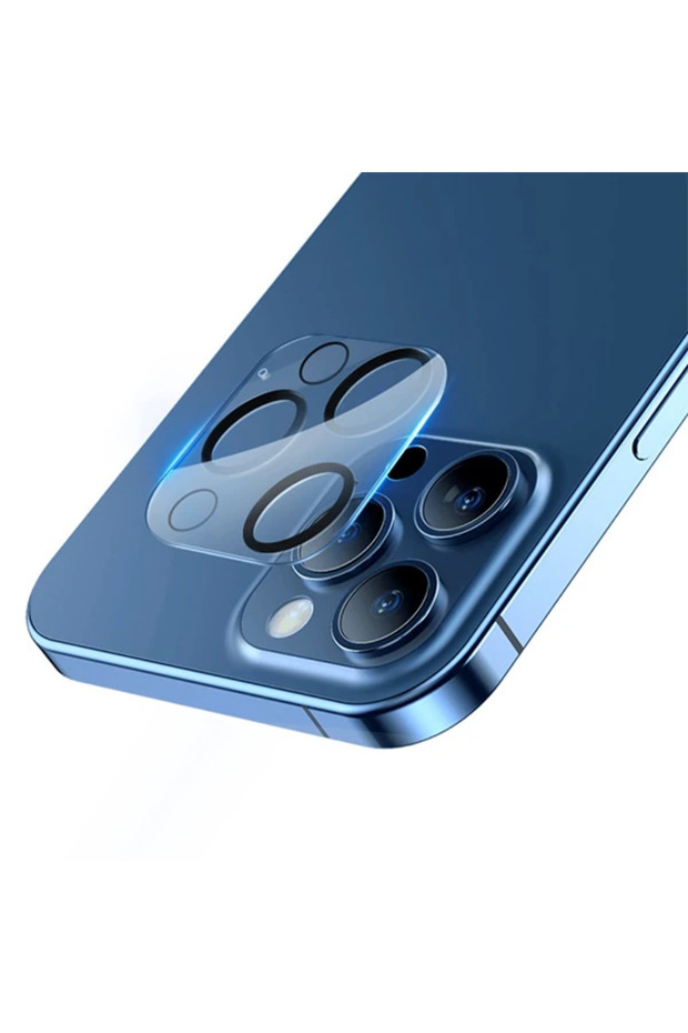 iPhone 12 Pro 6.1 3D Full Coating Camera Protective Glass 2 Piece Set-(5775) - Alkglb2318-9680