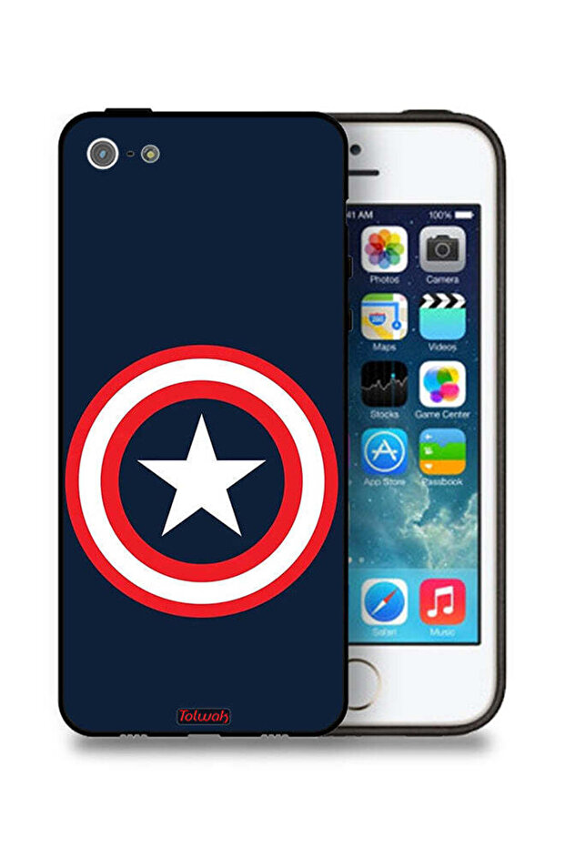 جراب حماية كابتن أمريكا لهاتف Apple iPhone 5/5s/SE