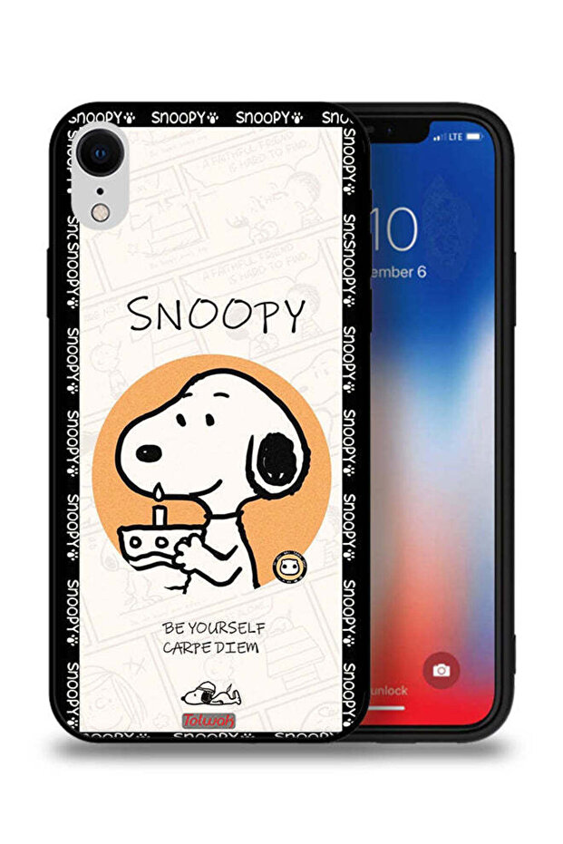 غطاء حماية لجهاز Apple iPhone XR بتصميم سنوبي "كن نفسك"