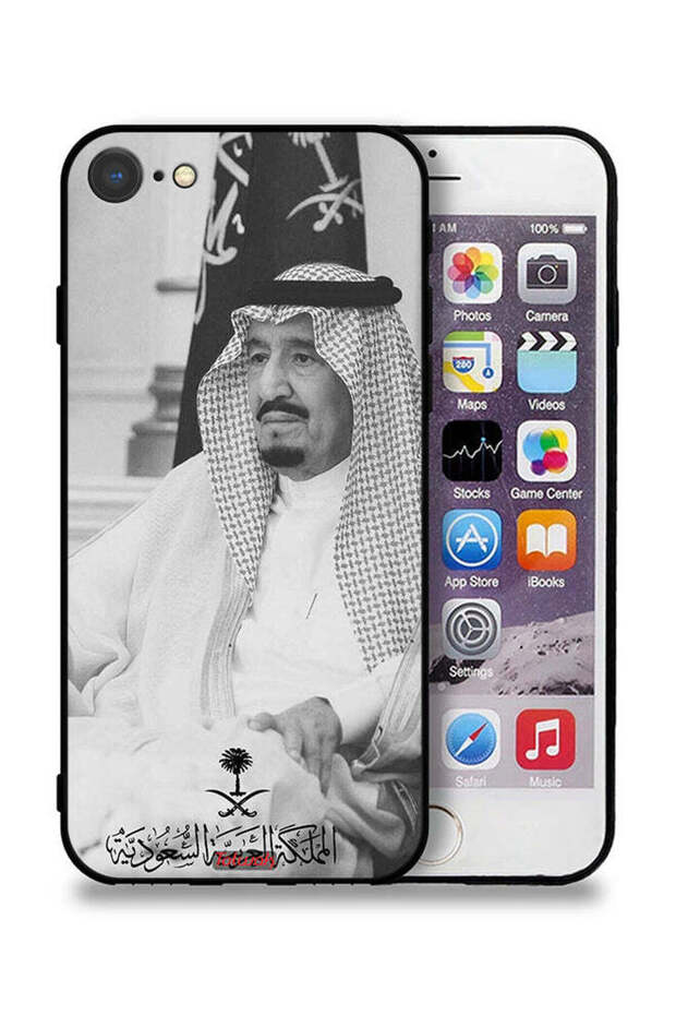 غطاء حماية لجهاز آيفون 8 من آبل - الملك سلمان