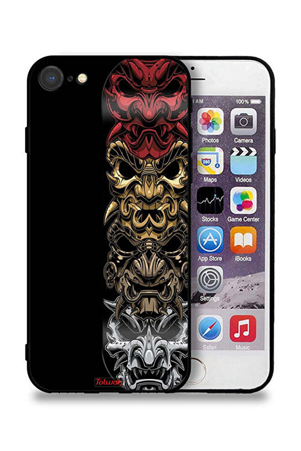 غطاء حماية لهاتف Apple iPhone 8 برسومات فنية