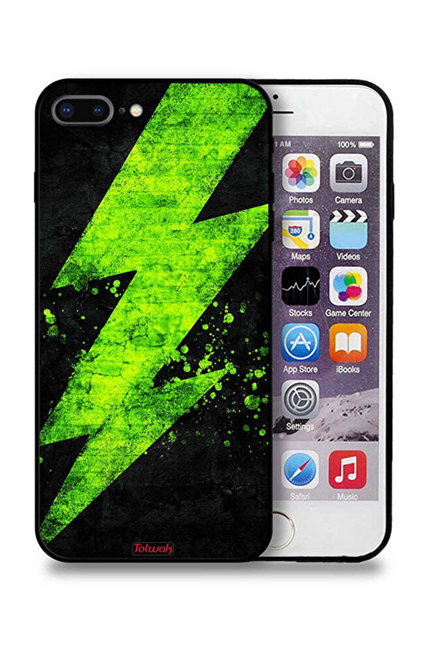 جراب حماية لجهاز Apple iPhone 7 Plus بنمط كهربائي - 1