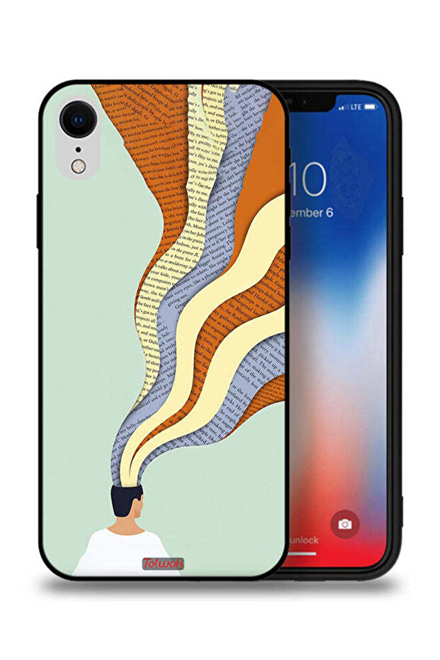 جراب حماية Apple iPhone XR مع رسمة Data In Mind Art