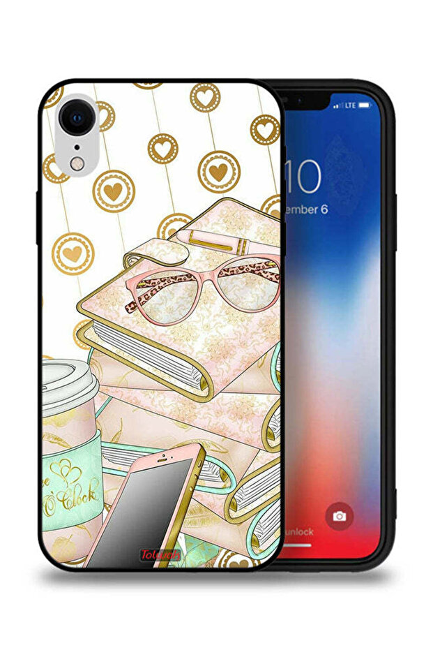 جراب حماية لهاتف Apple iPhone XR - نظارات على الكتب