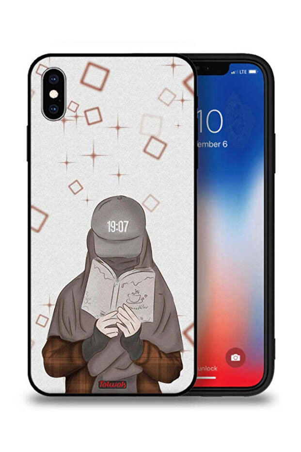 جراب حماية لجهاز Apple iPhone XS Max - فتاة تقرأ الفن