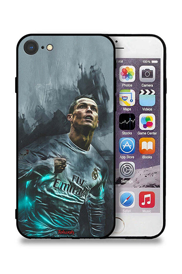 جراب حماية لهاتف Apple iPhone 8 بتصميم كريستيانو رونالدو
