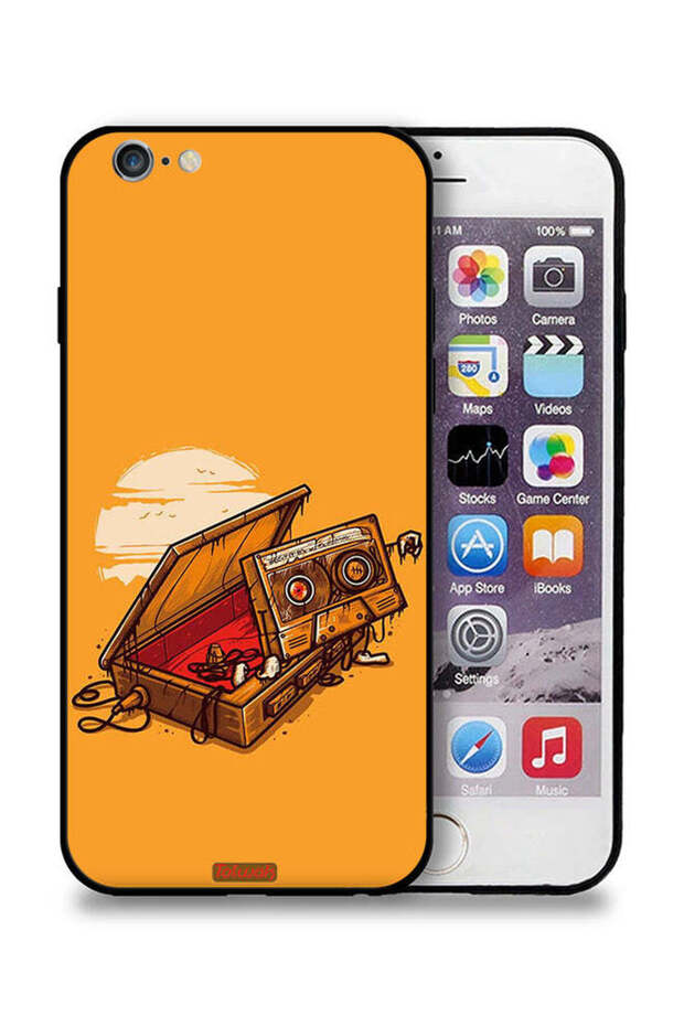 غطاء حماية لجهاز Apple iPhone 6 Plus/6s Plus بتصميم شريط كاسيت وشريط لاصق