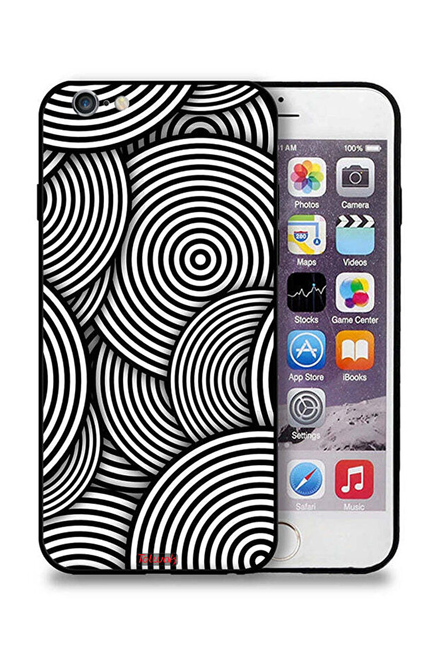 غطاء حماية لجهاز Apple iPhone 6 Plus/6s Plus بنمط دوائر وهمية - 1