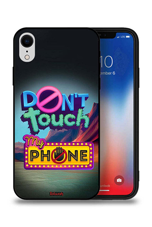 جراب حماية لجهاز Apple iPhone XR - لا تلمس هاتفي