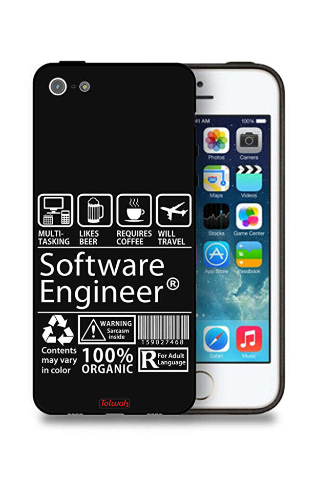 Apple iPhone 5/5s/SE Protective Case Software Engineer Sticker - 1