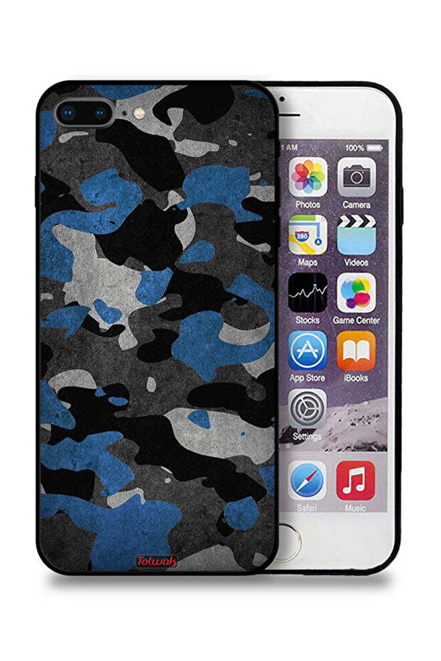 غطاء حماية لهاتف Apple iPhone 8 Plus بنمط مموه - 1