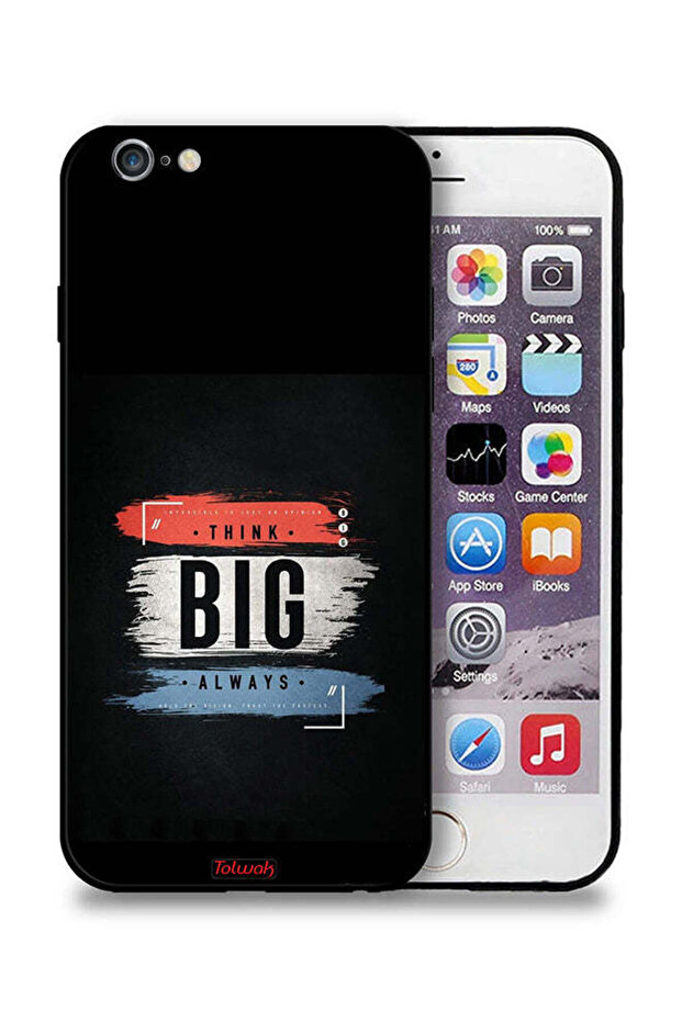 جراب حماية لجهاز Apple iPhone 6 Plus/6s Plus - فكر دائمًا بشكل كبير