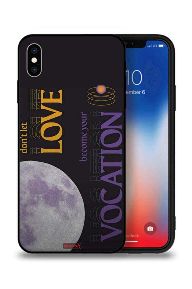 جراب حماية لجهاز Apple iPhone XS Max لا تدع الحب يصبح مهنتك