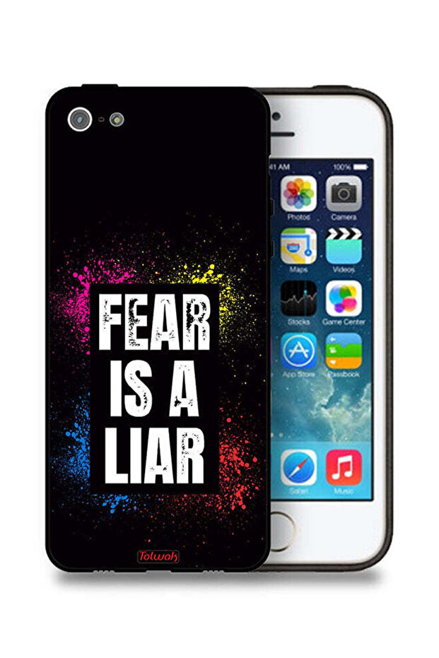 جراب حماية لجهاز Apple iPhone 5/5s/SE - الخوف كاذب