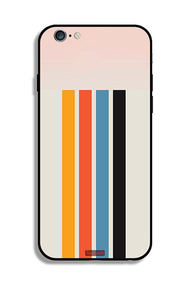 جراب حماية لجهاز Apple iPhone 6/6s بنمط خطوط مستقيمة - 2