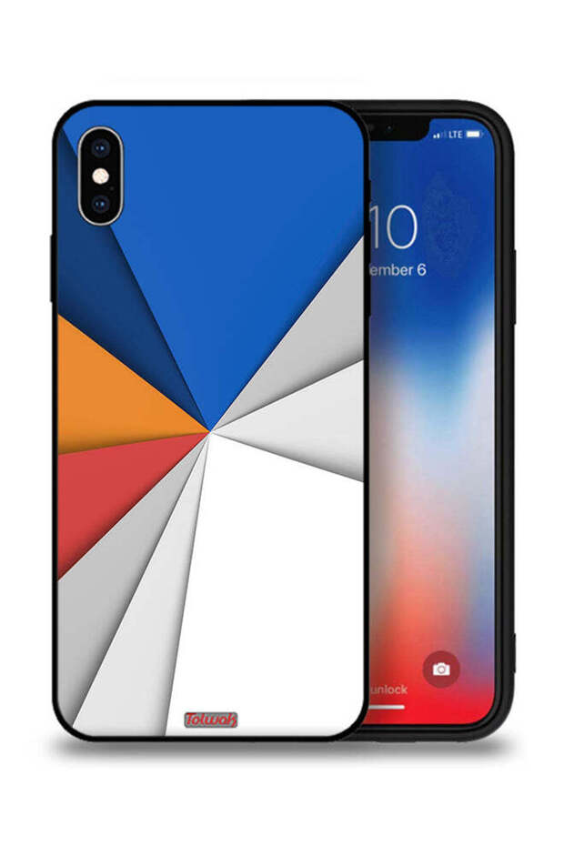 جراب حماية لجهاز Apple iPhone XS Max مصنوع من مادة فنية تجريدية