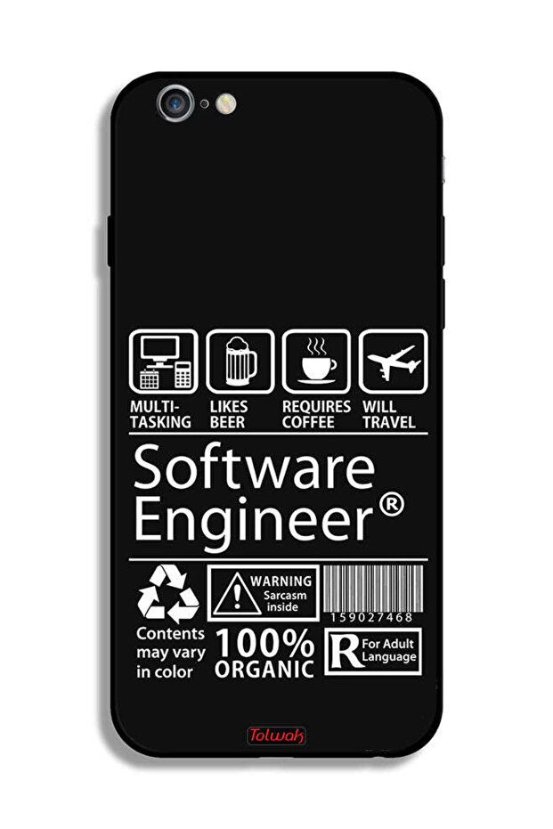 Apple iPhone 6 Plus/6s Plus Protective Case Software Engineer Sticker - 2