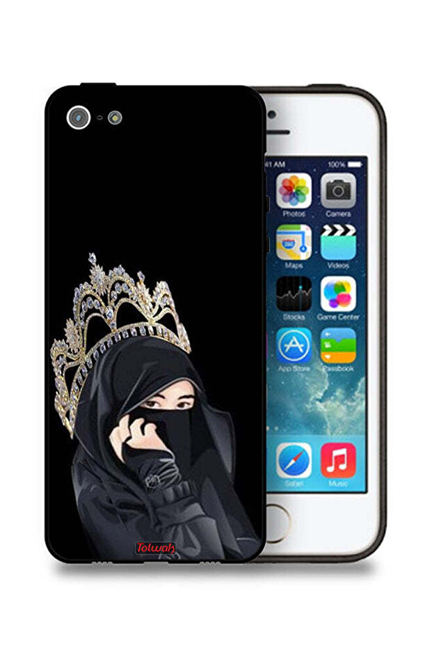 غطاء حماية لهاتف Apple iPhone 5/5s/SE بتصميم Queen Girl