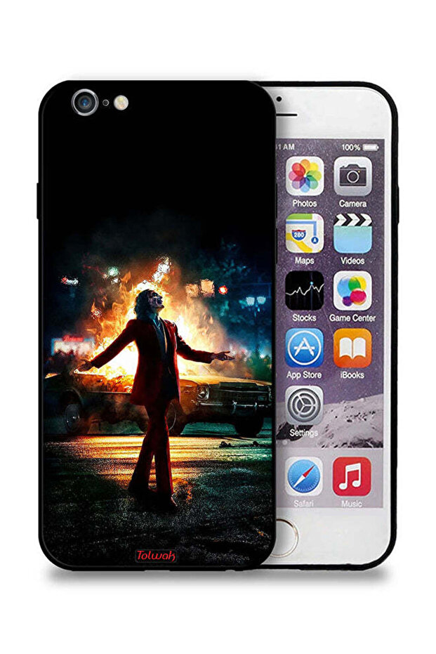 جراب حماية لجهاز Apple iPhone 6 Plus/6s Plus بتصميم Joker Happy Mode