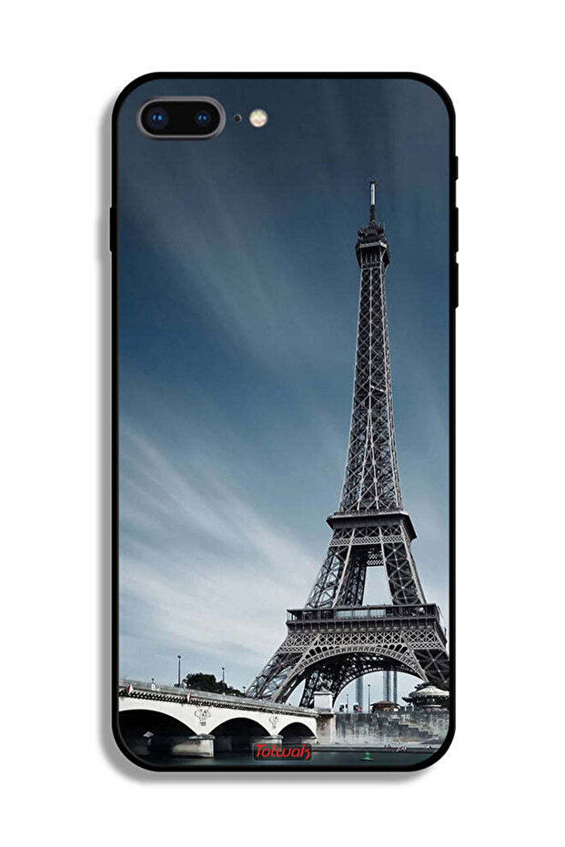 غطاء حماية لجهاز Apple iPhone 7 Plus بتصميم برج إيفل - 2