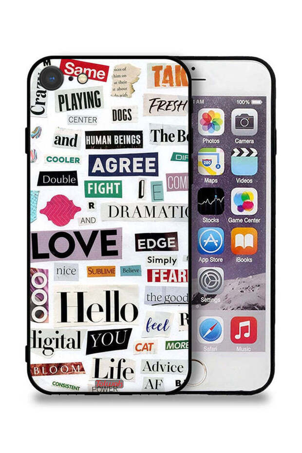 ملصقات واقٍ لهاتف Apple iPhone 8 مع اقتباسات قصيرة