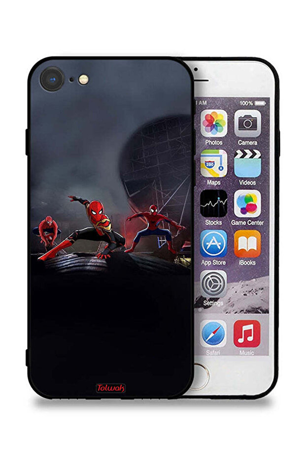 غطاء حماية لجهاز Apple iPhone 8 بثلاثة عناكب
