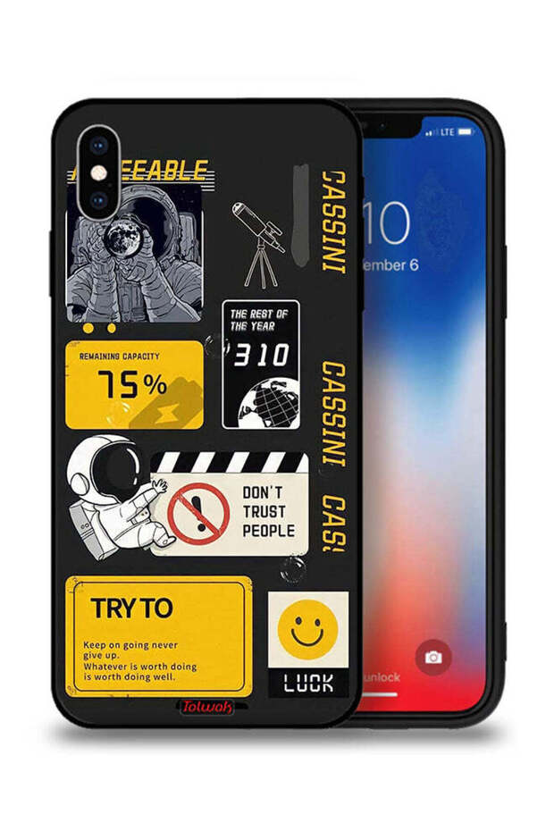 جراب حماية لجهاز Apple iPhone XS Max بتصميم رائد فضاء