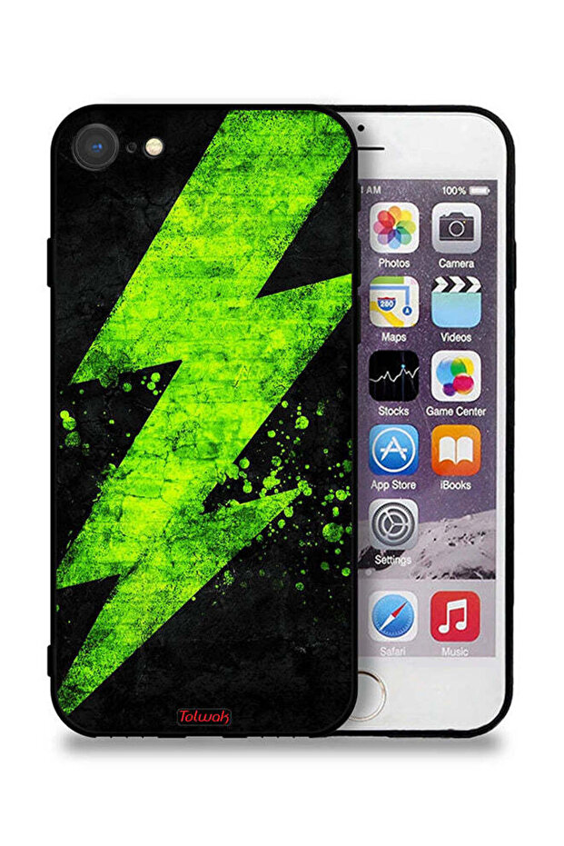 جراب حماية لجهاز Apple iPhone 7 بنمط كهربائي - 1