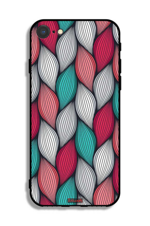 غطاء حماية لجهاز Apple iPhone 7 بنقشة ريشة - 2